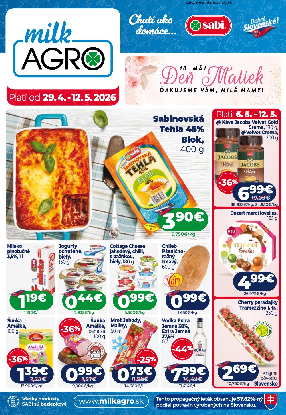 Leták Milk-Agro - strana 1