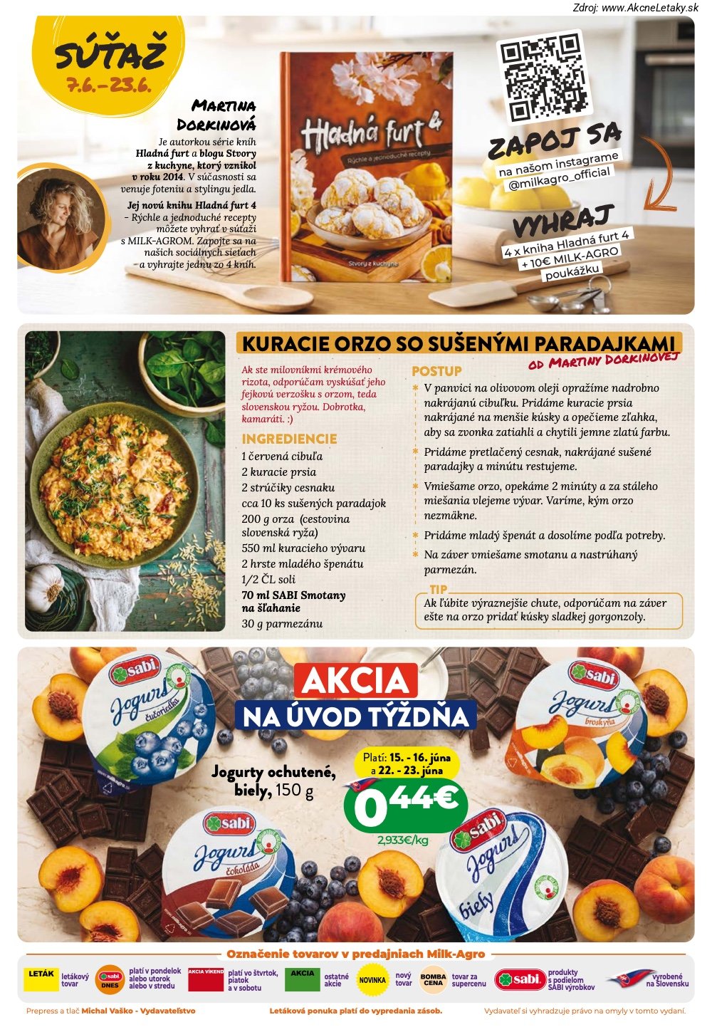 Leták Milk-Agro (10. 6. - 23. 6. 2026) - strana 2 z 16