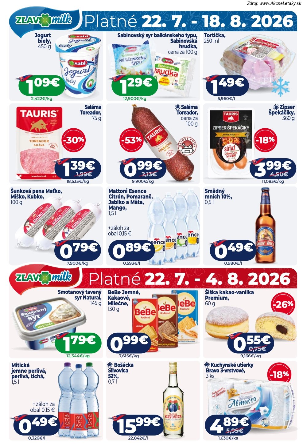 Strana 26 - leták Milk-Agro (22. 7. - 4. 8. 2026)