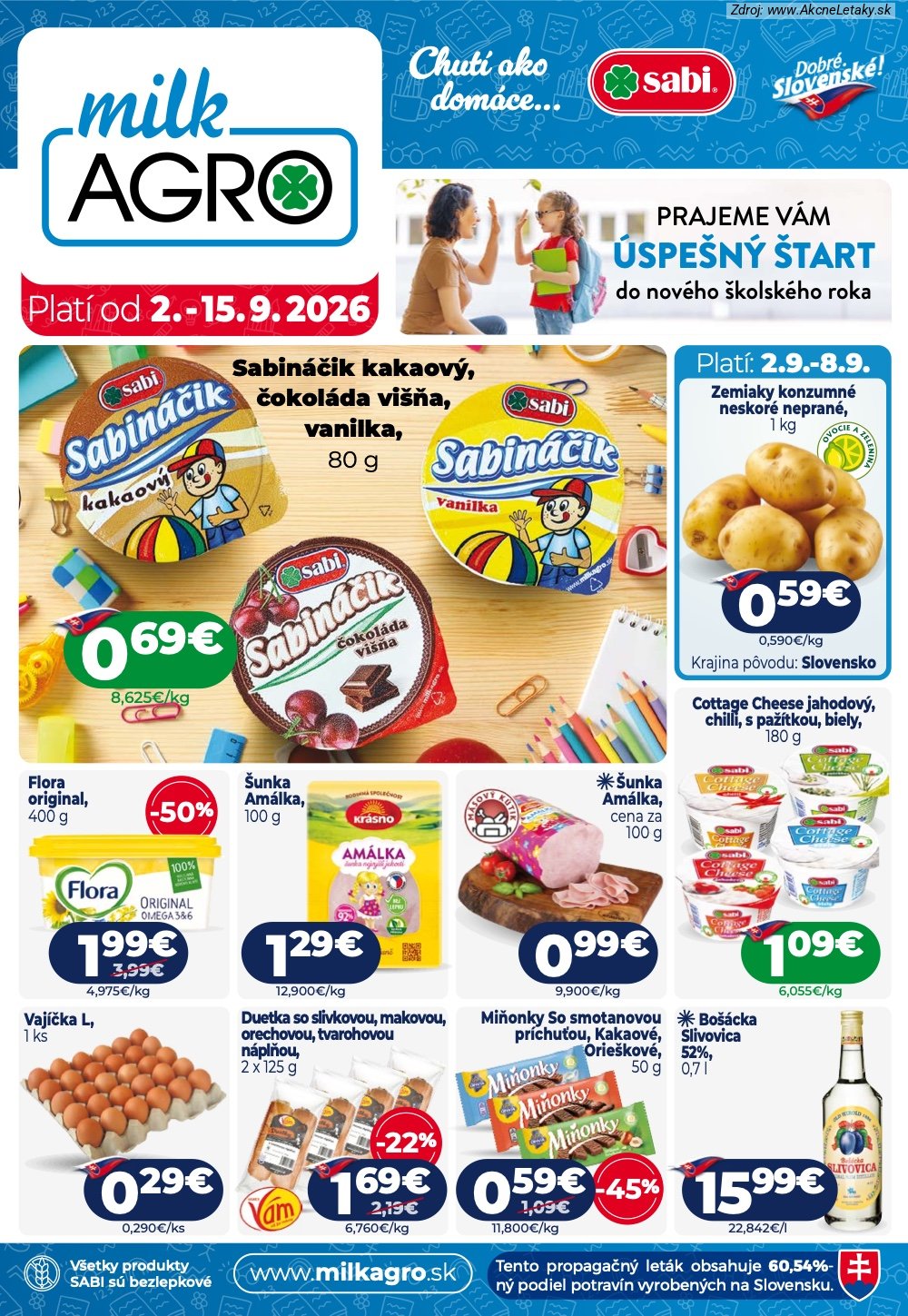 Leták Milk-Agro - strana 1