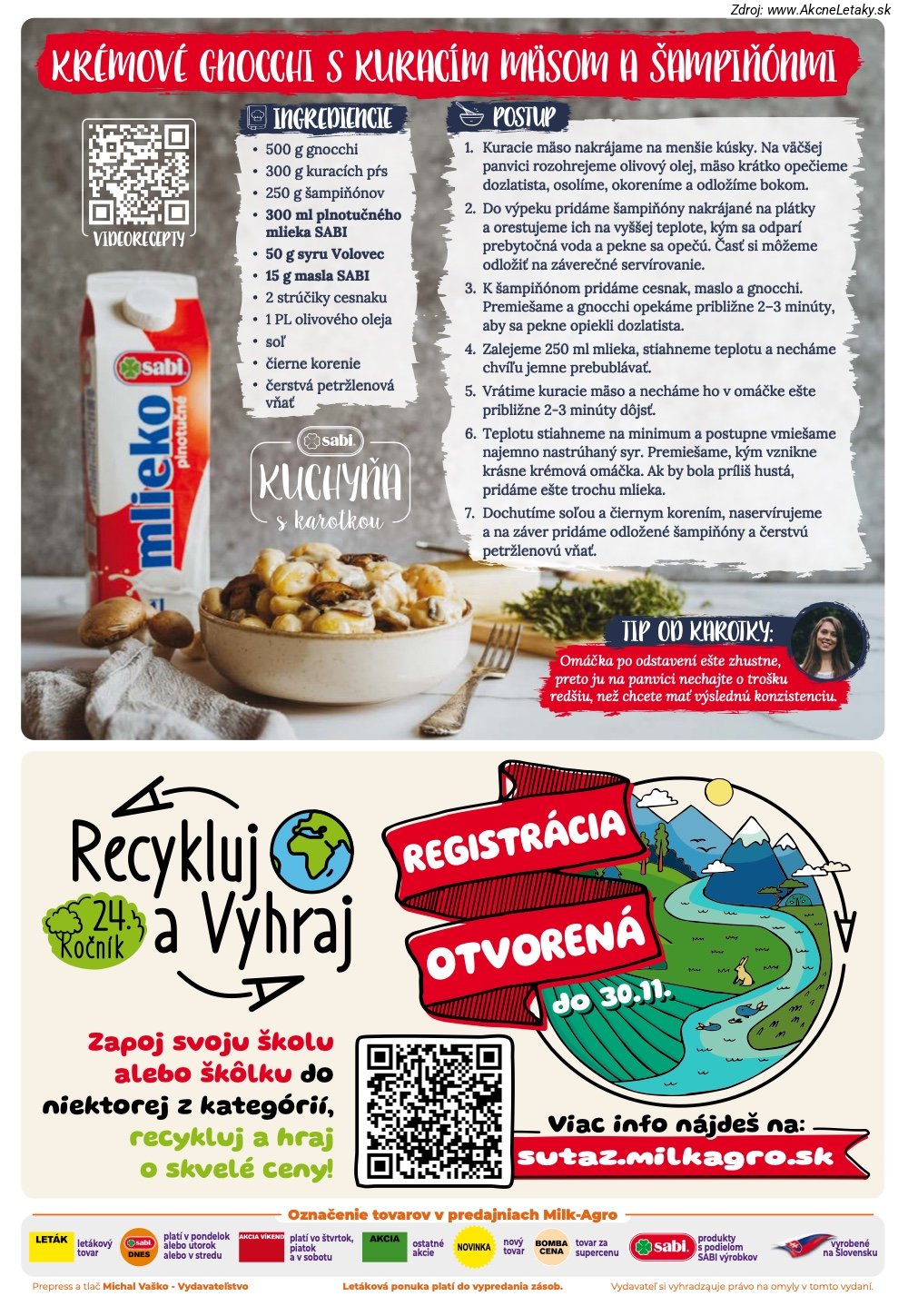Leták Milk-Agro (16. 9. - 22. 9. 2026) - strana 2 z 16