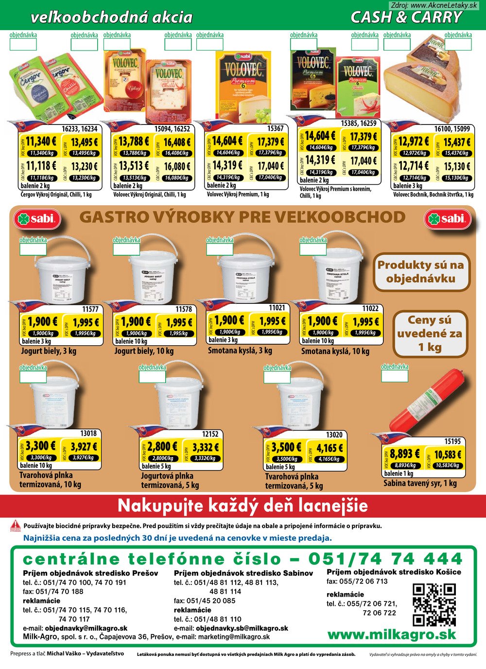 Leták Milk-Agro - strana 8