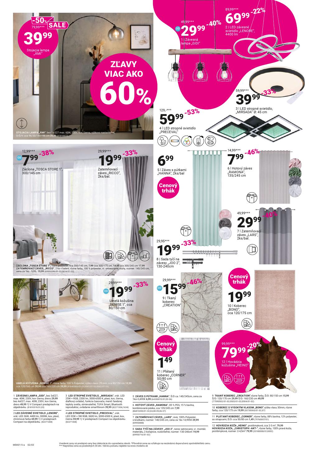 Leták Möbelix (6. 1. - 19. 1. 2025) - strana 2 z 8