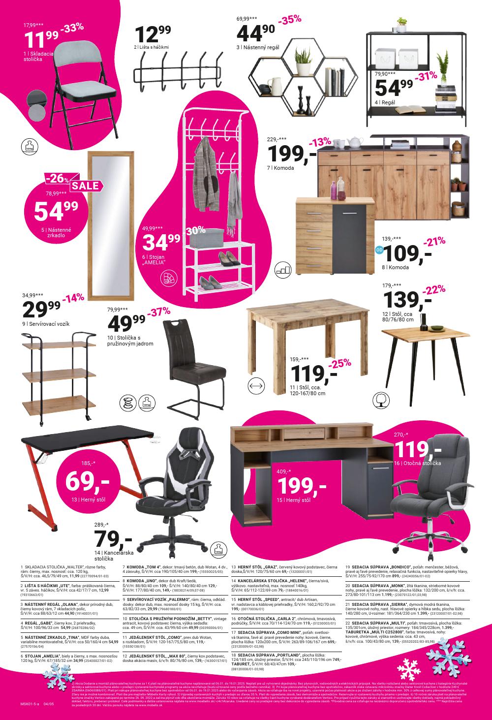 Leták Möbelix (6. 1. - 19. 1. 2025) - strana 4 z 8