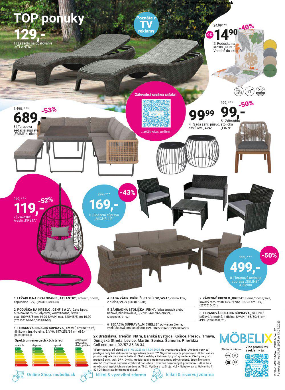 Leták Möbelix (31. 3. - 13. 4. 2025) - strana 12 z 12