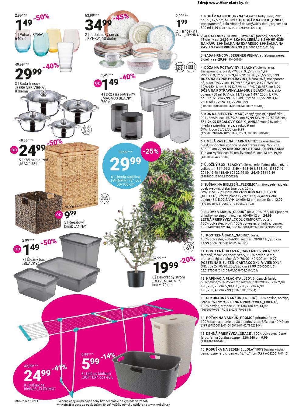 Leták Möbelix (9. 6. - 6. 7. 2025) - strana 10 z 12