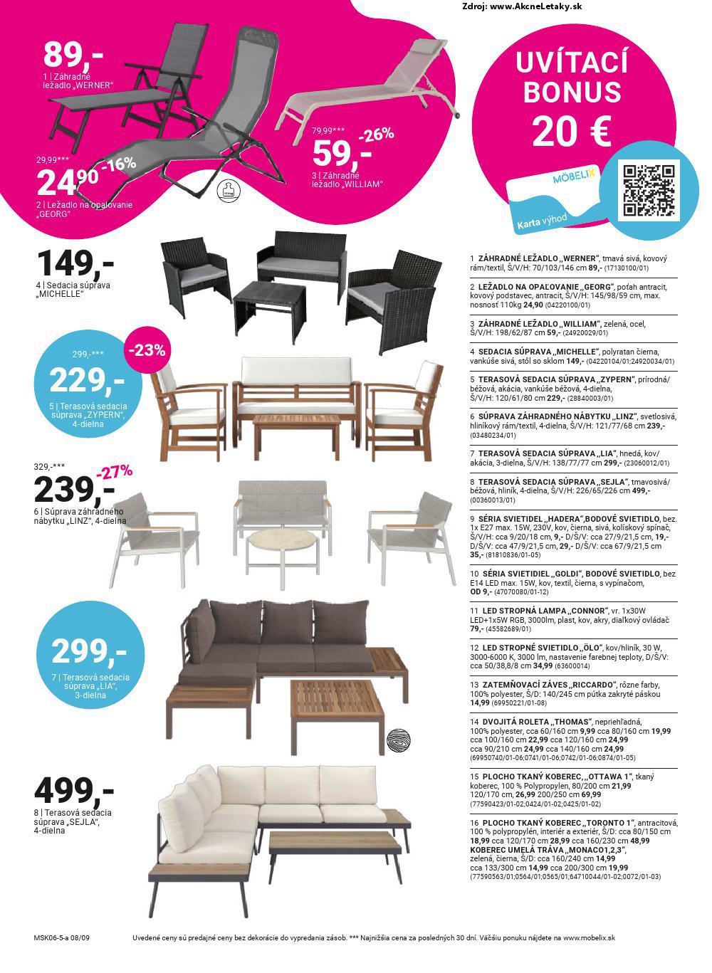 Leták Möbelix (9. 6. - 6. 7. 2025) - strana 8 z 12