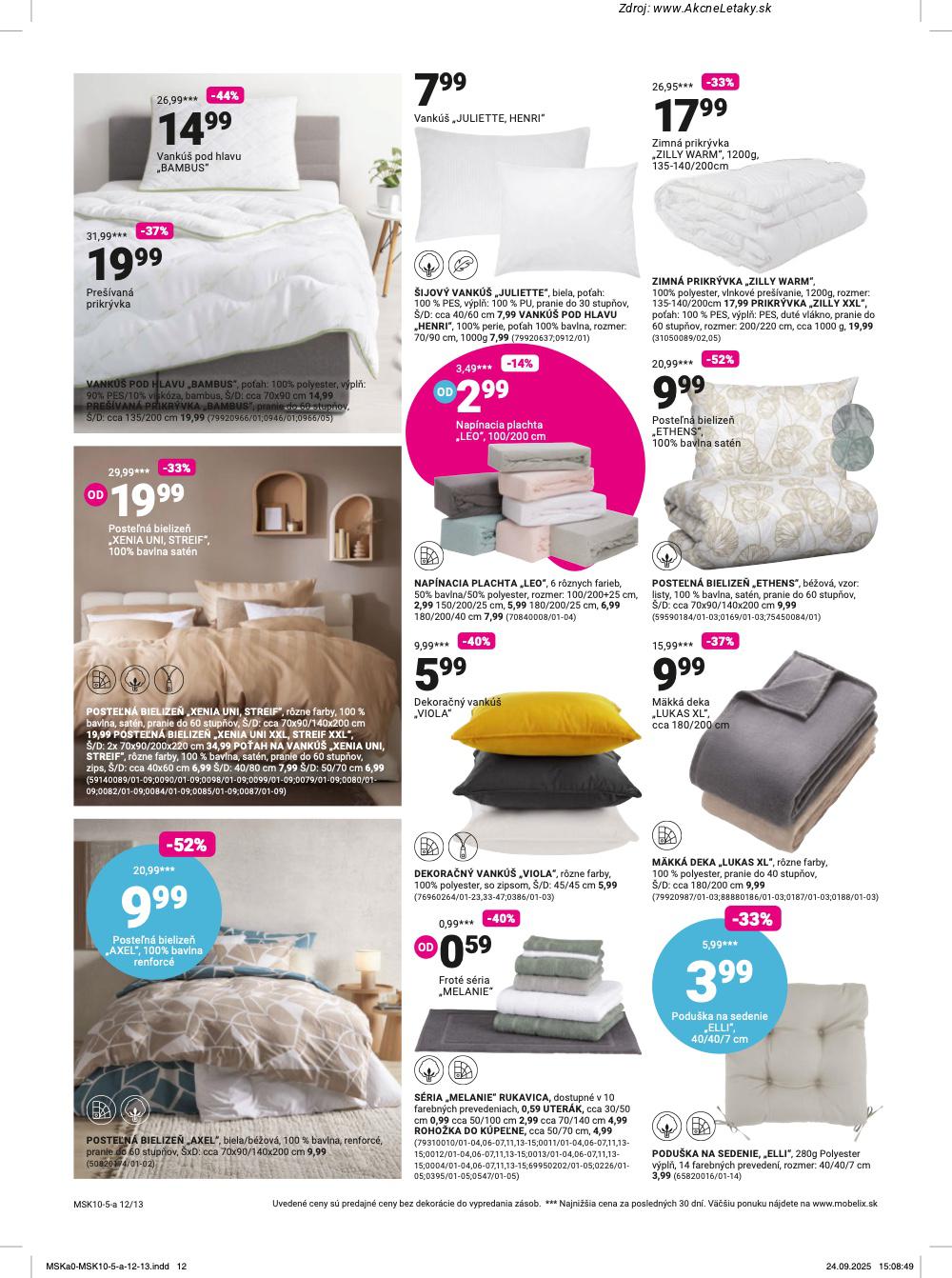 Leták Möbelix (13. 10. - 26. 10. 2025) - strana 12 z 16