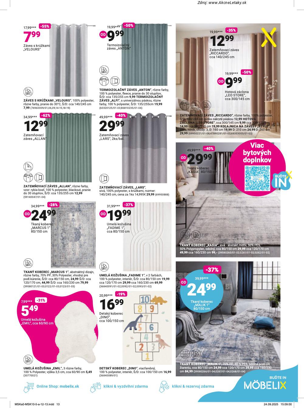 Leták Möbelix (13. 10. - 26. 10. 2025) - strana 13 z 16