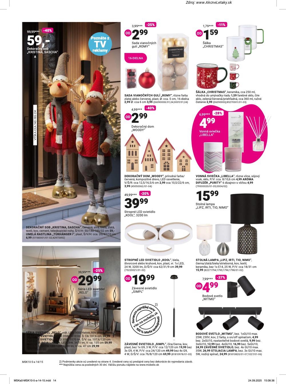 Leták Möbelix (13. 10. - 26. 10. 2025) - strana 14 z 16