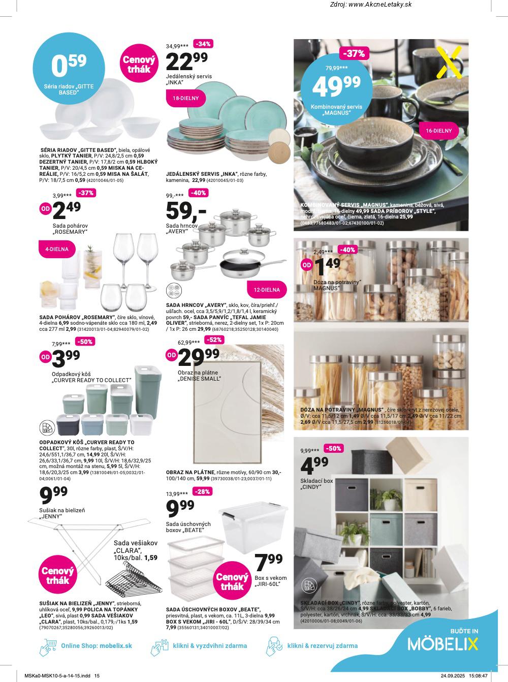 Leták Möbelix (13. 10. - 26. 10. 2025) - strana 15 z 16
