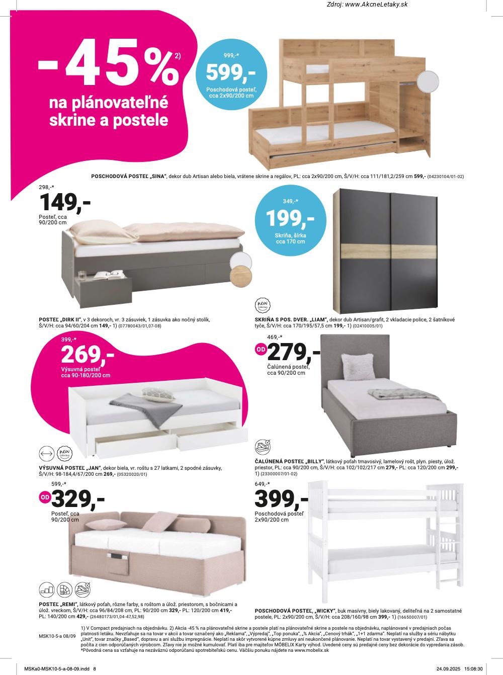 Leták Möbelix (13. 10. - 26. 10. 2025) - strana 8 z 16