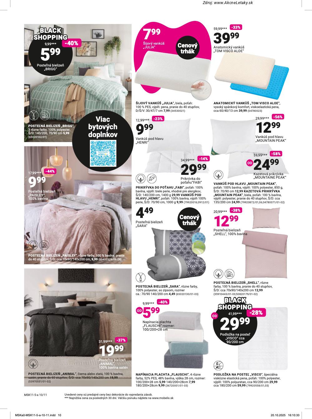 Leták Möbelix (10. 11. - 23. 11. 2025) - strana 10 z 16