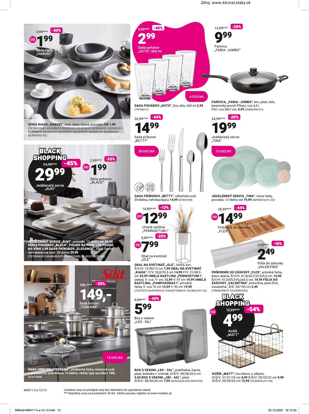Leták Möbelix (10. 11. - 23. 11. 2025) - strana 12 z 16