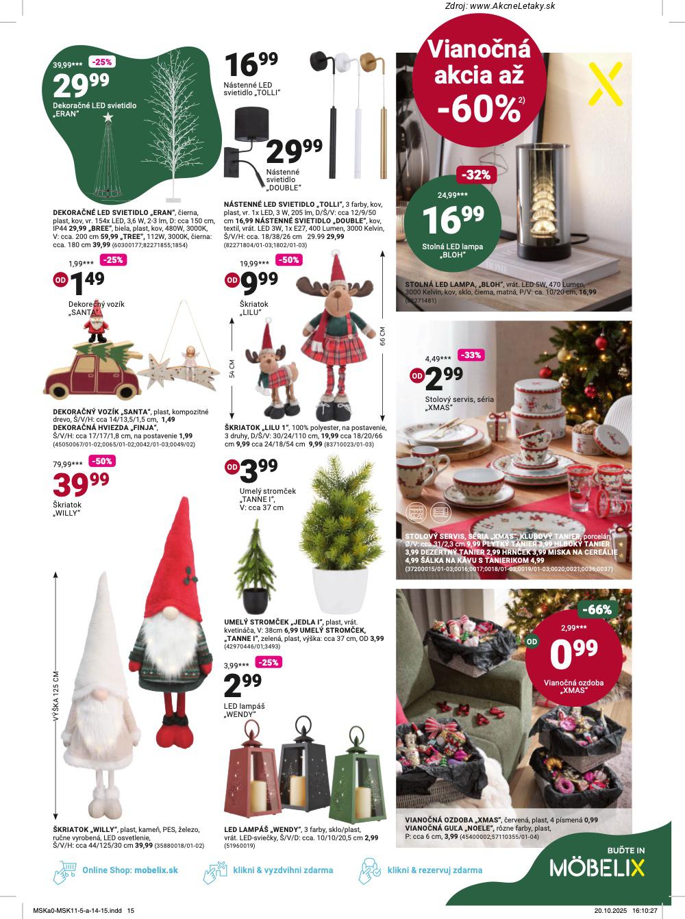 Leták Möbelix (10. 11. - 23. 11. 2025) - strana 15 z 16