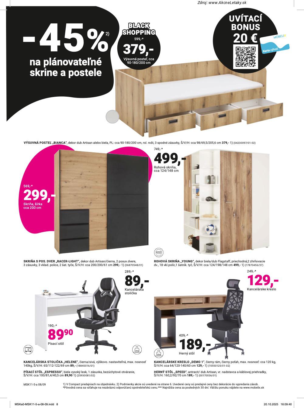 Leták Möbelix (10. 11. - 23. 11. 2025) - strana 8 z 16