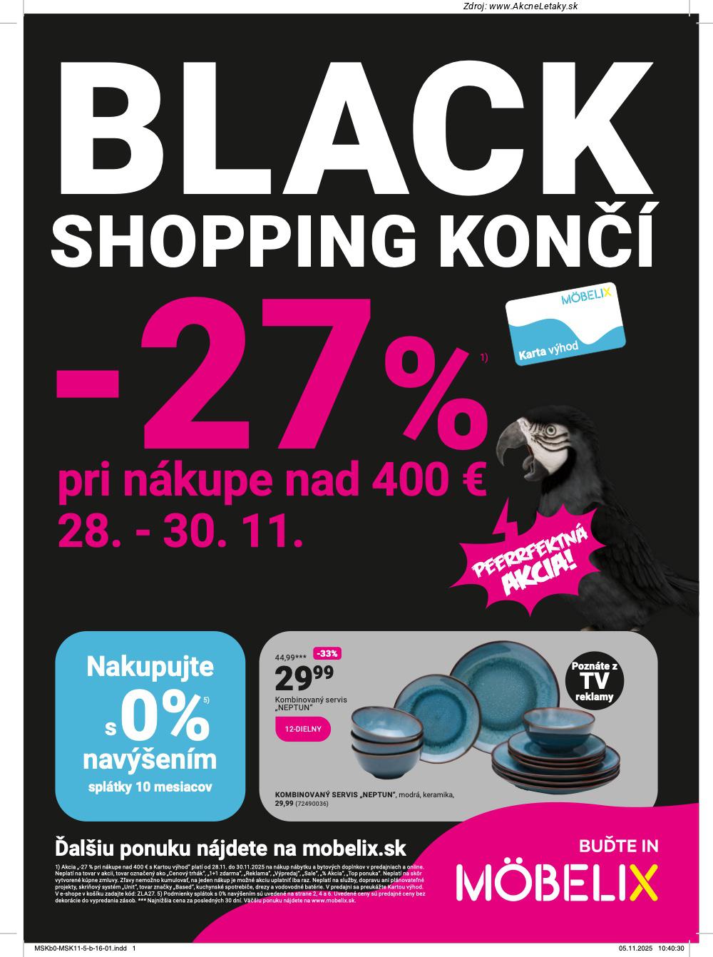 Leták Möbelix (24. 11. - 7. 12. 2025) - strana 1 z 16