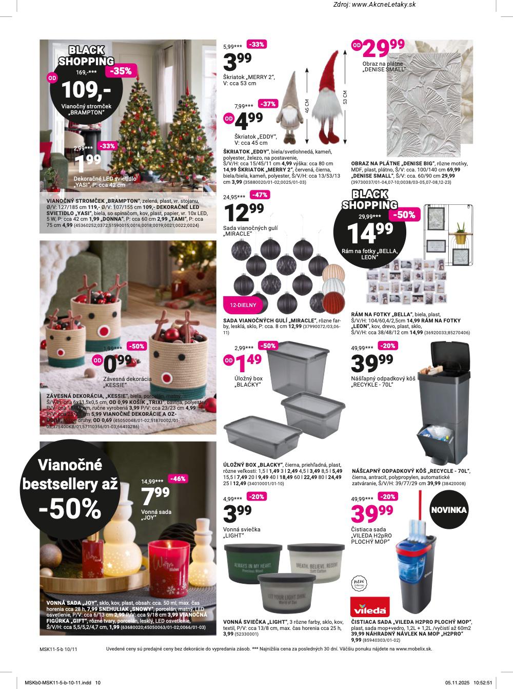 Leták Möbelix (24. 11. - 7. 12. 2025) - strana 10 z 16