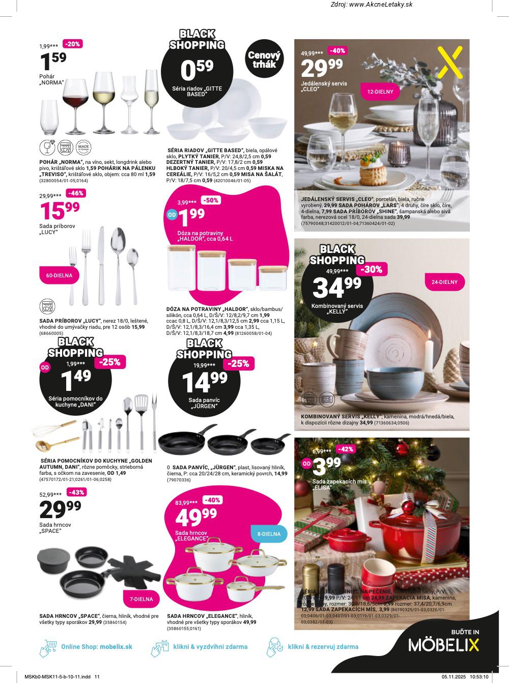 Leták Möbelix (24. 11. - 7. 12. 2025) - strana 11 z 16