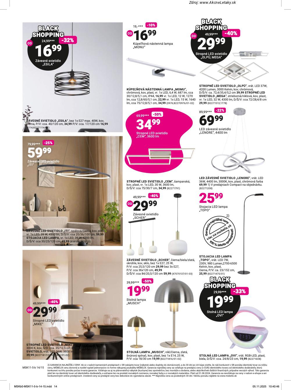 Leták Möbelix (24. 11. - 7. 12. 2025) - strana 14 z 16