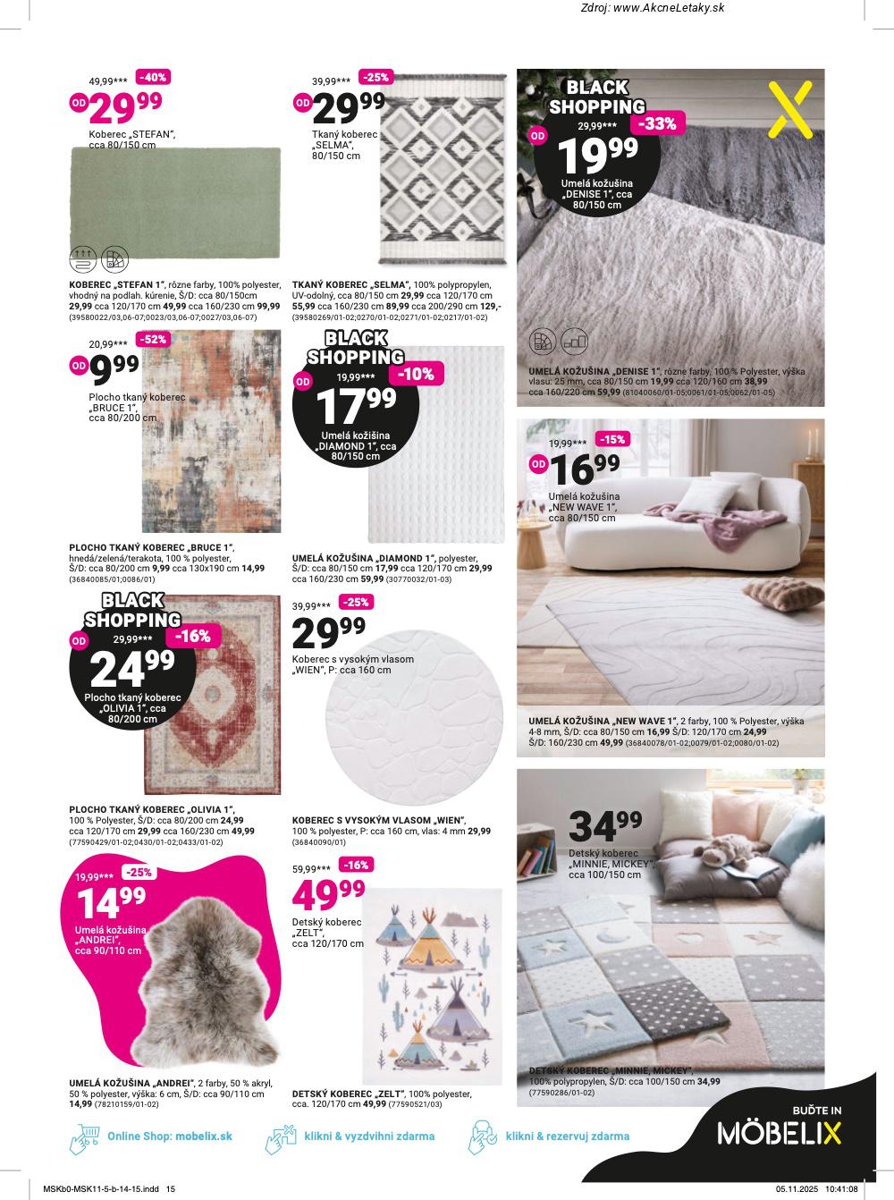 Leták Möbelix (24. 11. - 7. 12. 2025) - strana 15 z 16