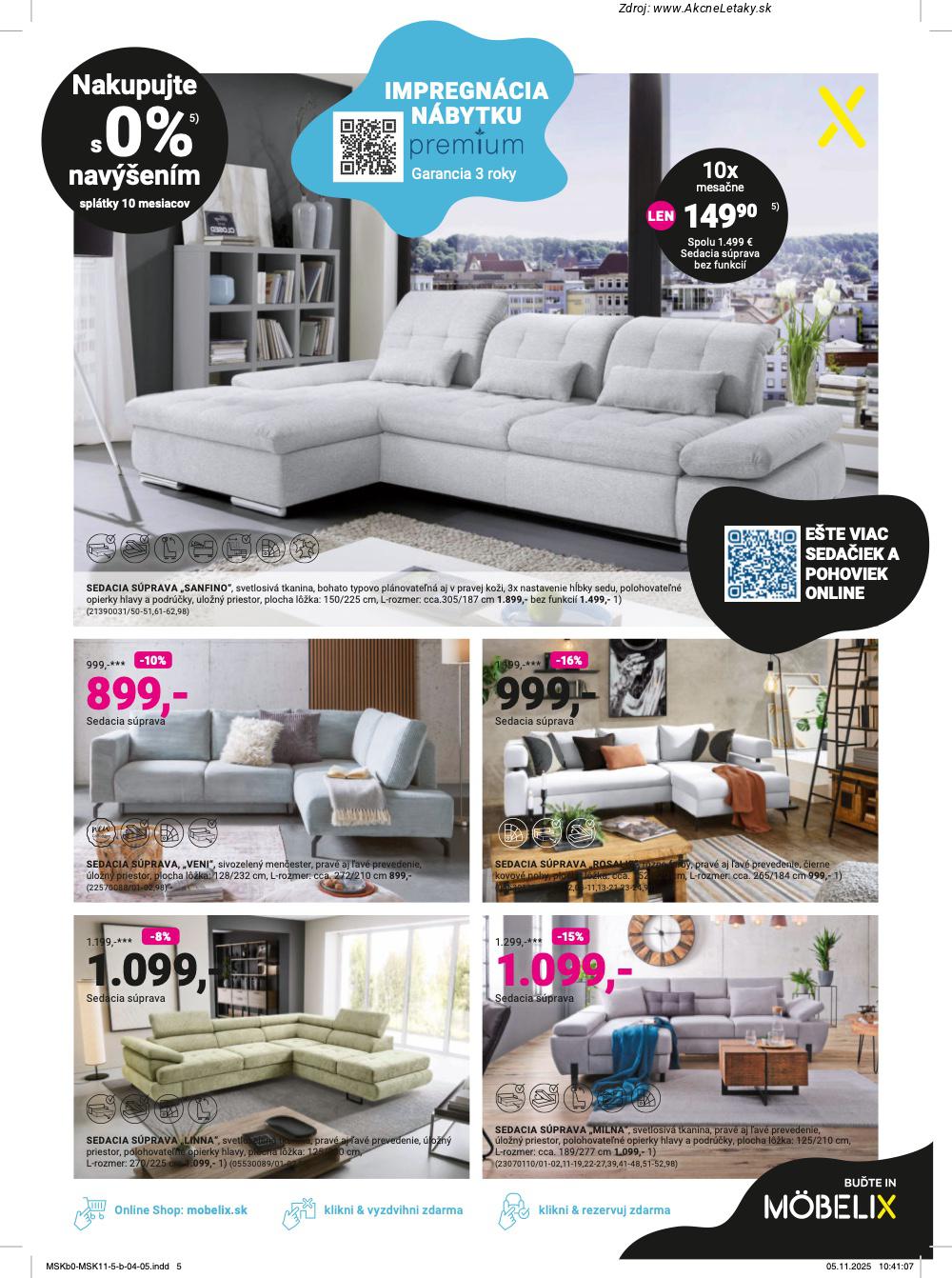 Leták Möbelix (24. 11. - 7. 12. 2025) - strana 5 z 16