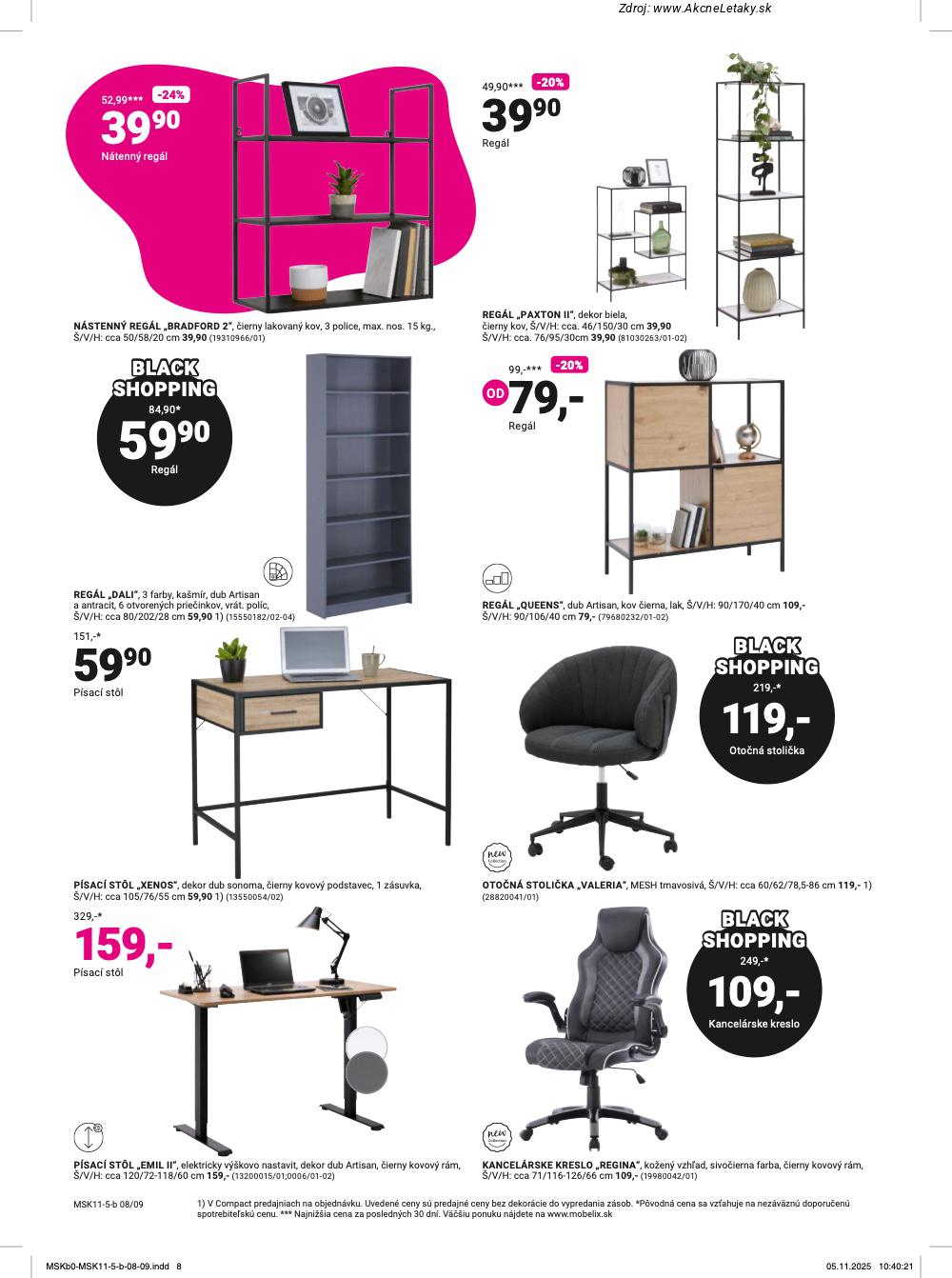 Leták Möbelix (24. 11. - 7. 12. 2025) - strana 8 z 16