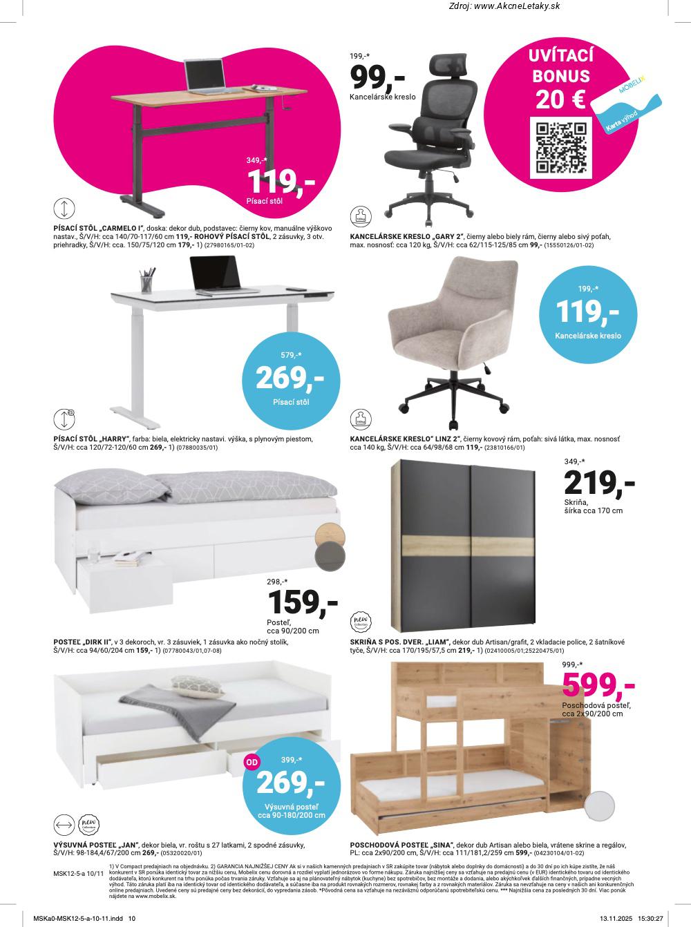 Leták Möbelix (8. 12. - 28. 12. 2025) - strana 10 z 12