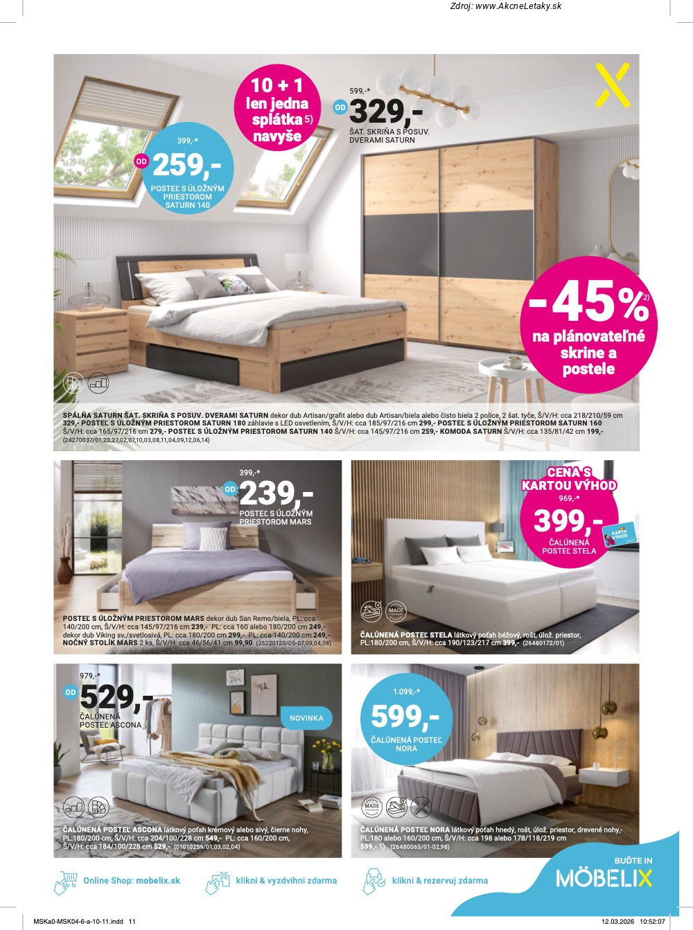 Leták Möbelix (6. 4. - 10. 5. 2026) - strana 11 z 16