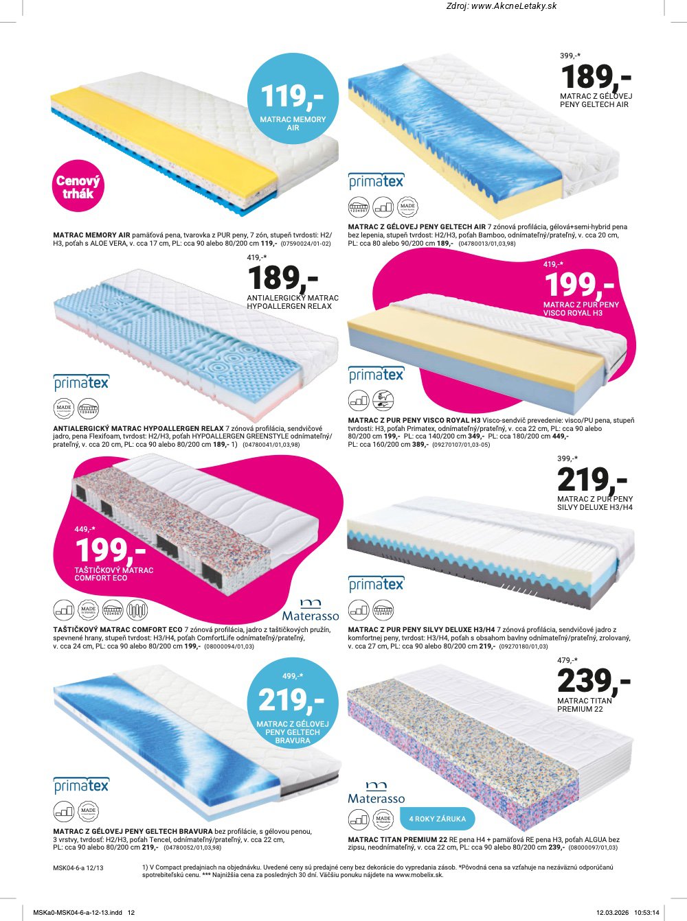 Leták Möbelix (6. 4. - 10. 5. 2026) - strana 12 z 16
