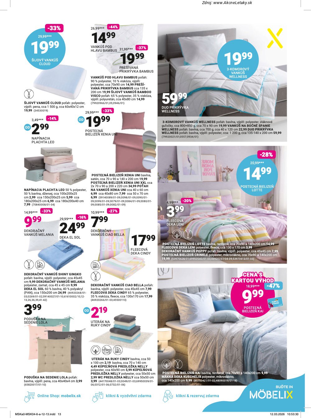 Leták Möbelix (6. 4. - 10. 5. 2026) - strana 13 z 16