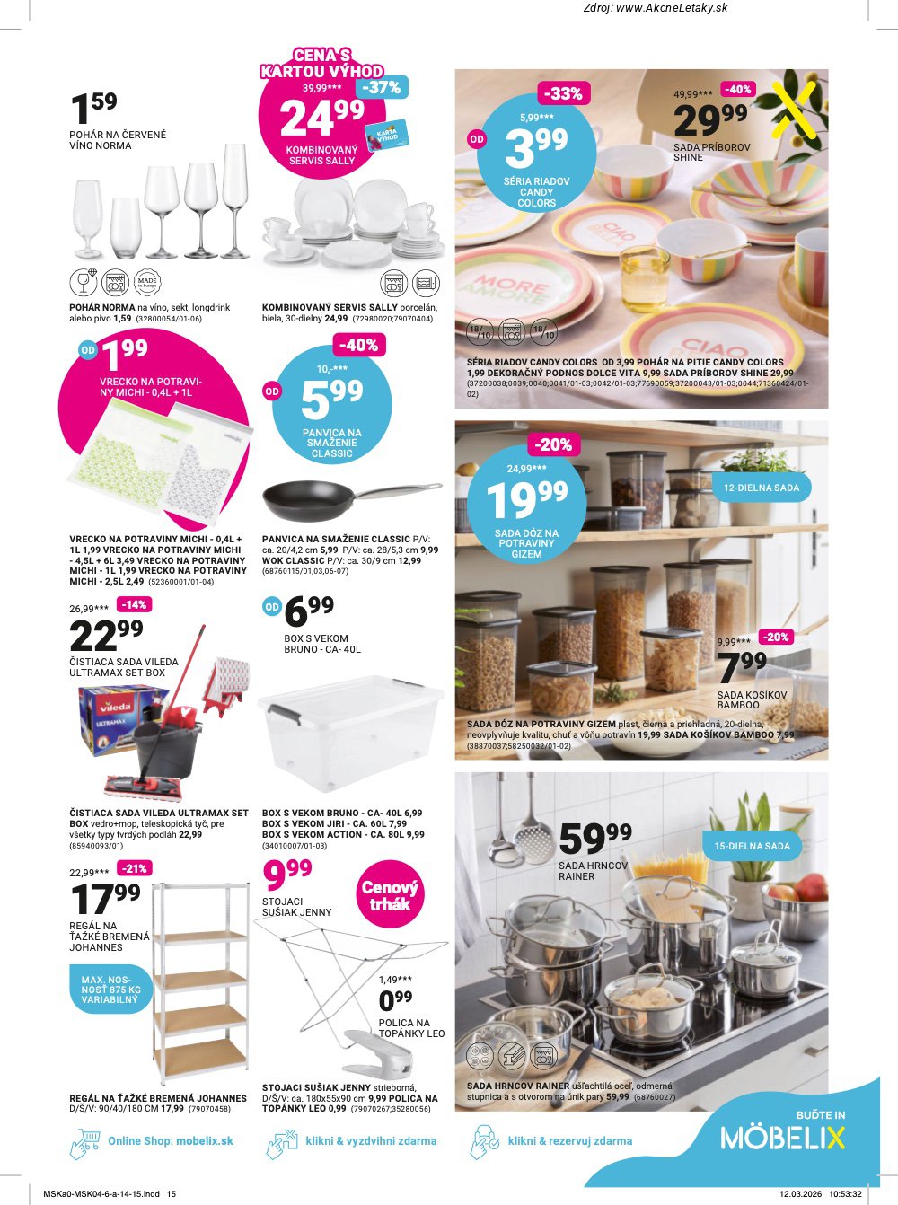 Leták Möbelix (6. 4. - 10. 5. 2026) - strana 15 z 16