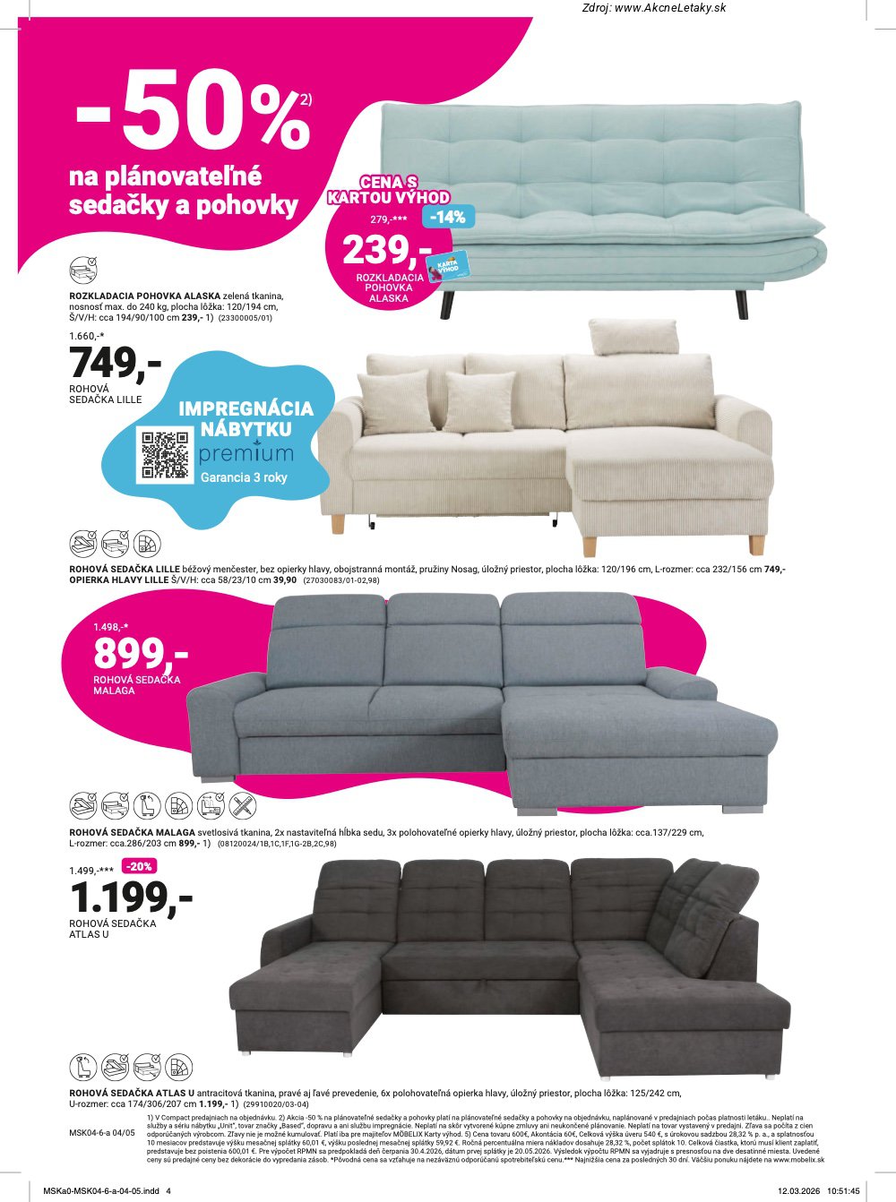 Leták Möbelix (6. 4. - 10. 5. 2026) - strana 4 z 16