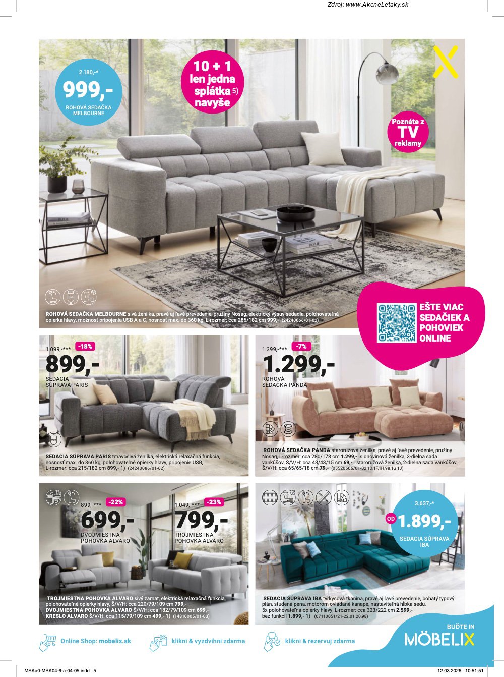 Leták Möbelix (6. 4. - 10. 5. 2026) - strana 5 z 16