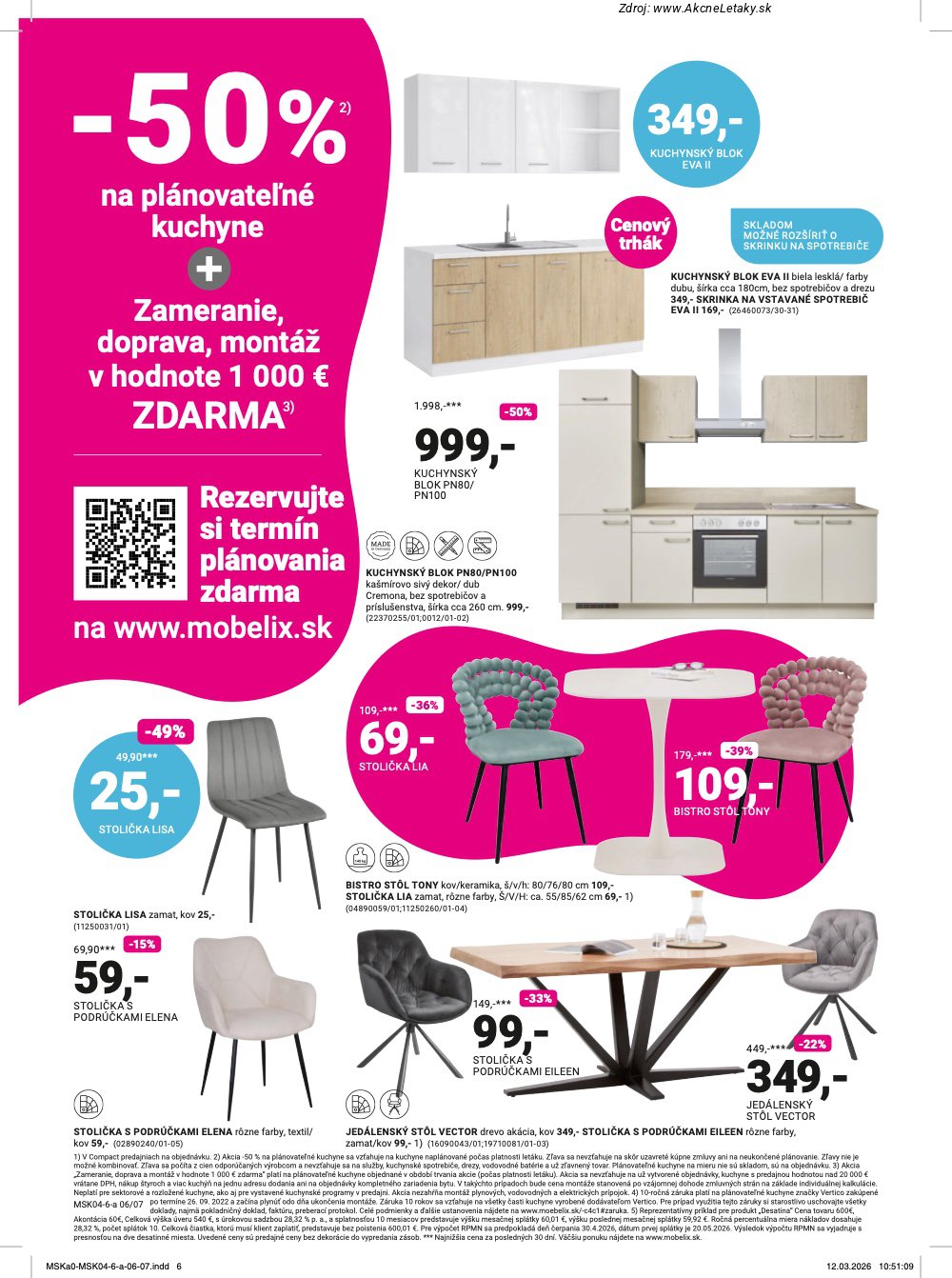 Leták Möbelix (6. 4. - 10. 5. 2026) - strana 6 z 16