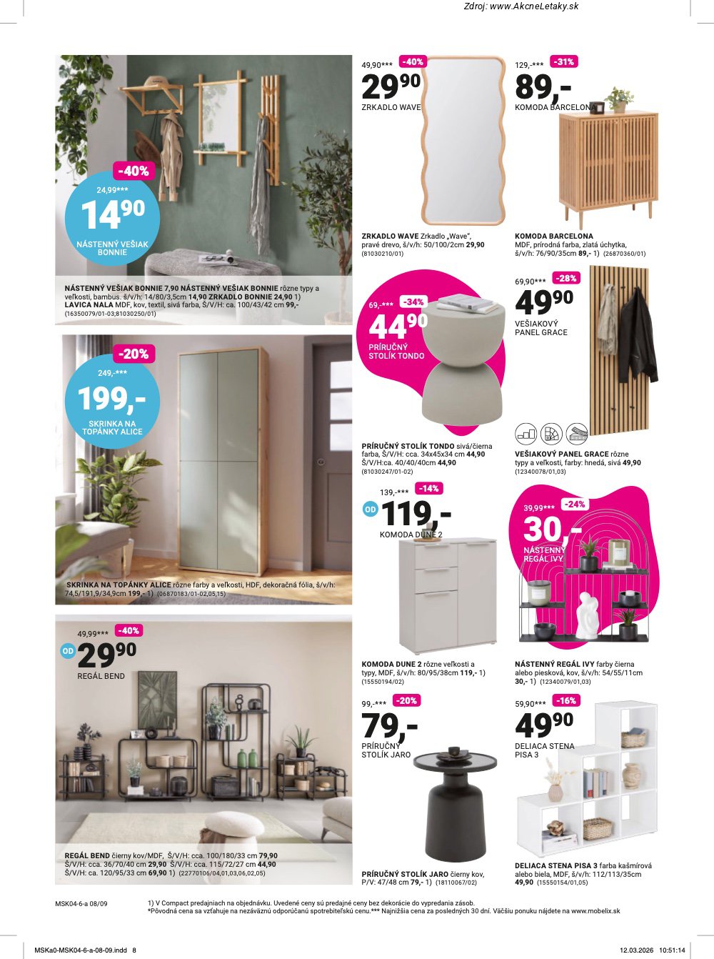 Leták Möbelix (6. 4. - 10. 5. 2026) - strana 8 z 16