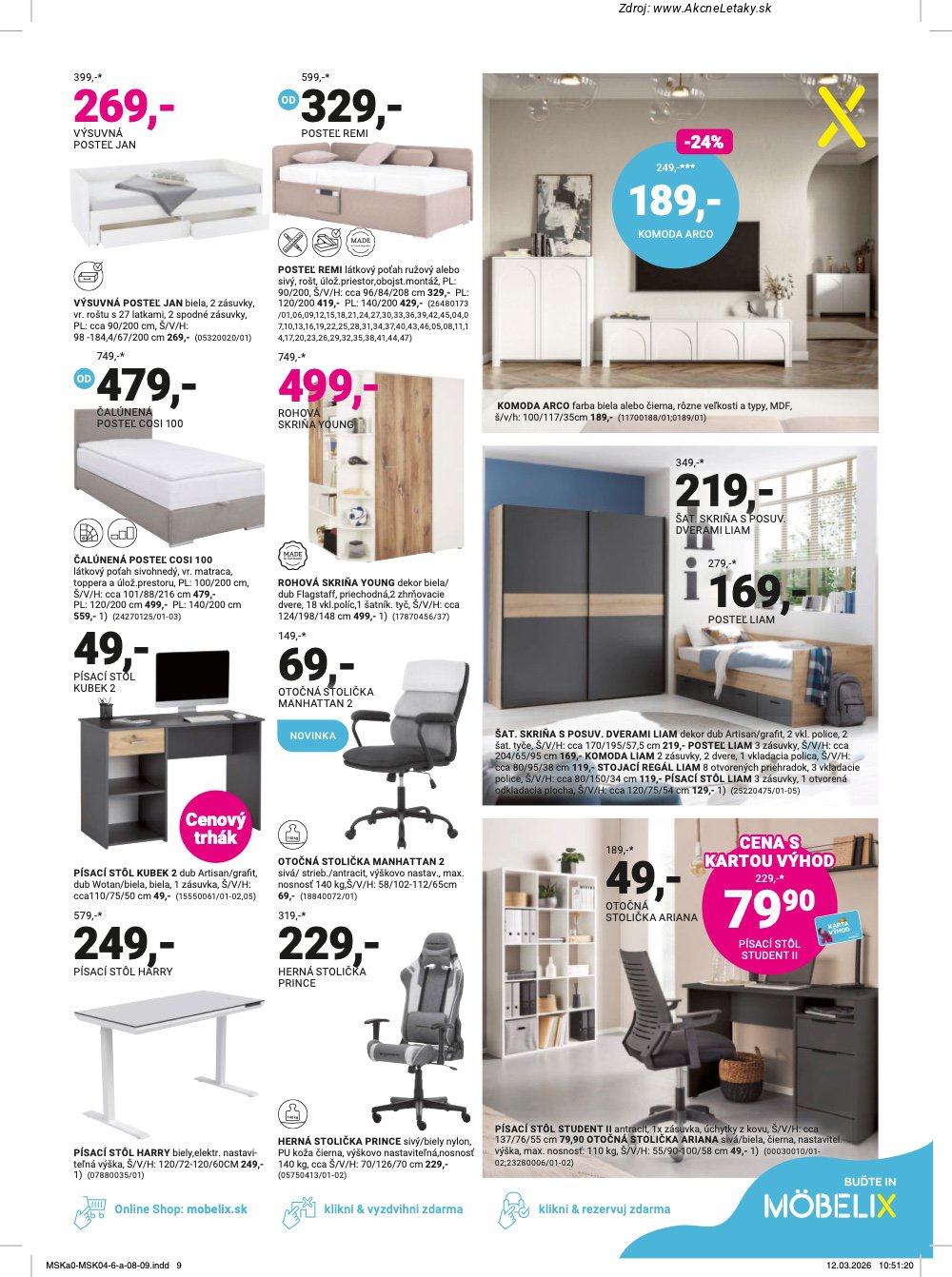 Leták Möbelix (6. 4. - 10. 5. 2026) - strana 9 z 16