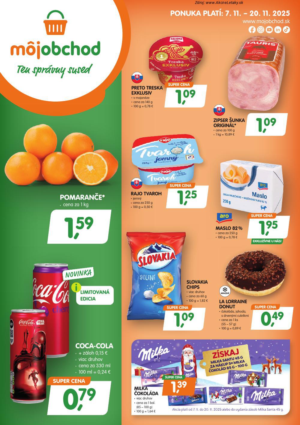 Leták Môj obchod - strana 1