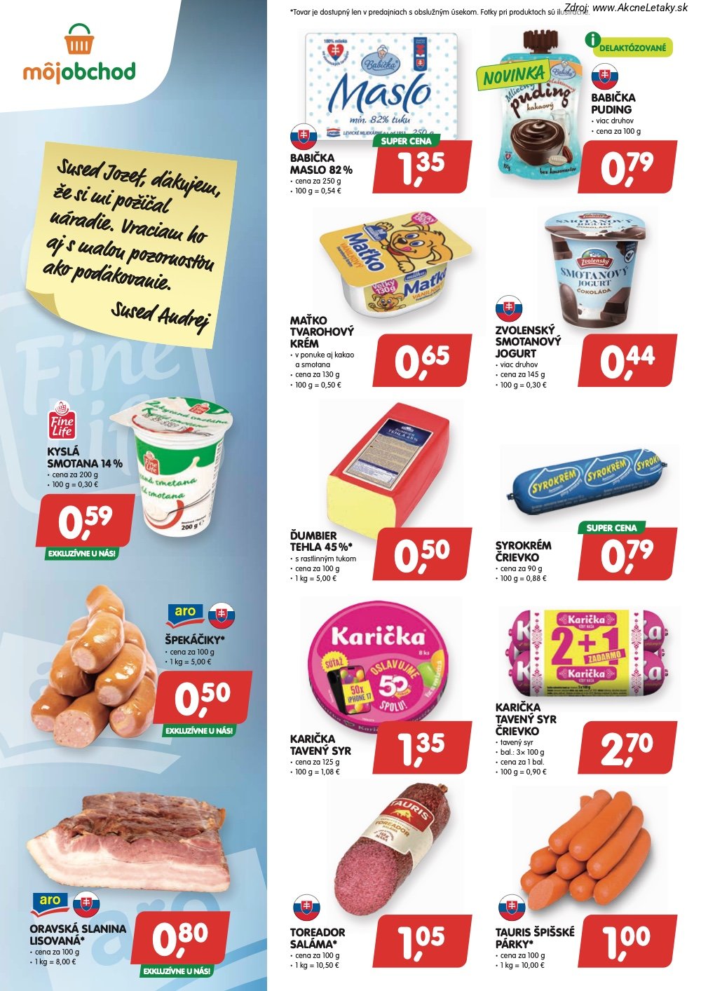 Leták Môj obchod (5. 6. - 18. 6. 2026) - strana 2 z 6