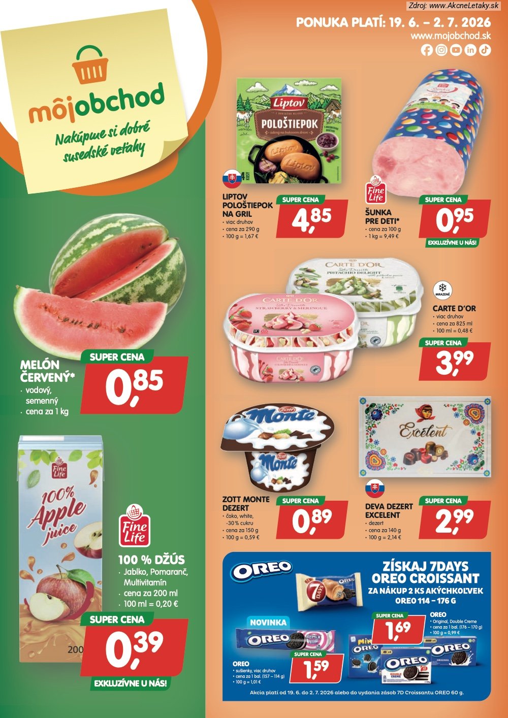 Leták Môj obchod - strana 1