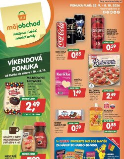 Leták Môj obchod 25. 9. - 8. 10. 2026 