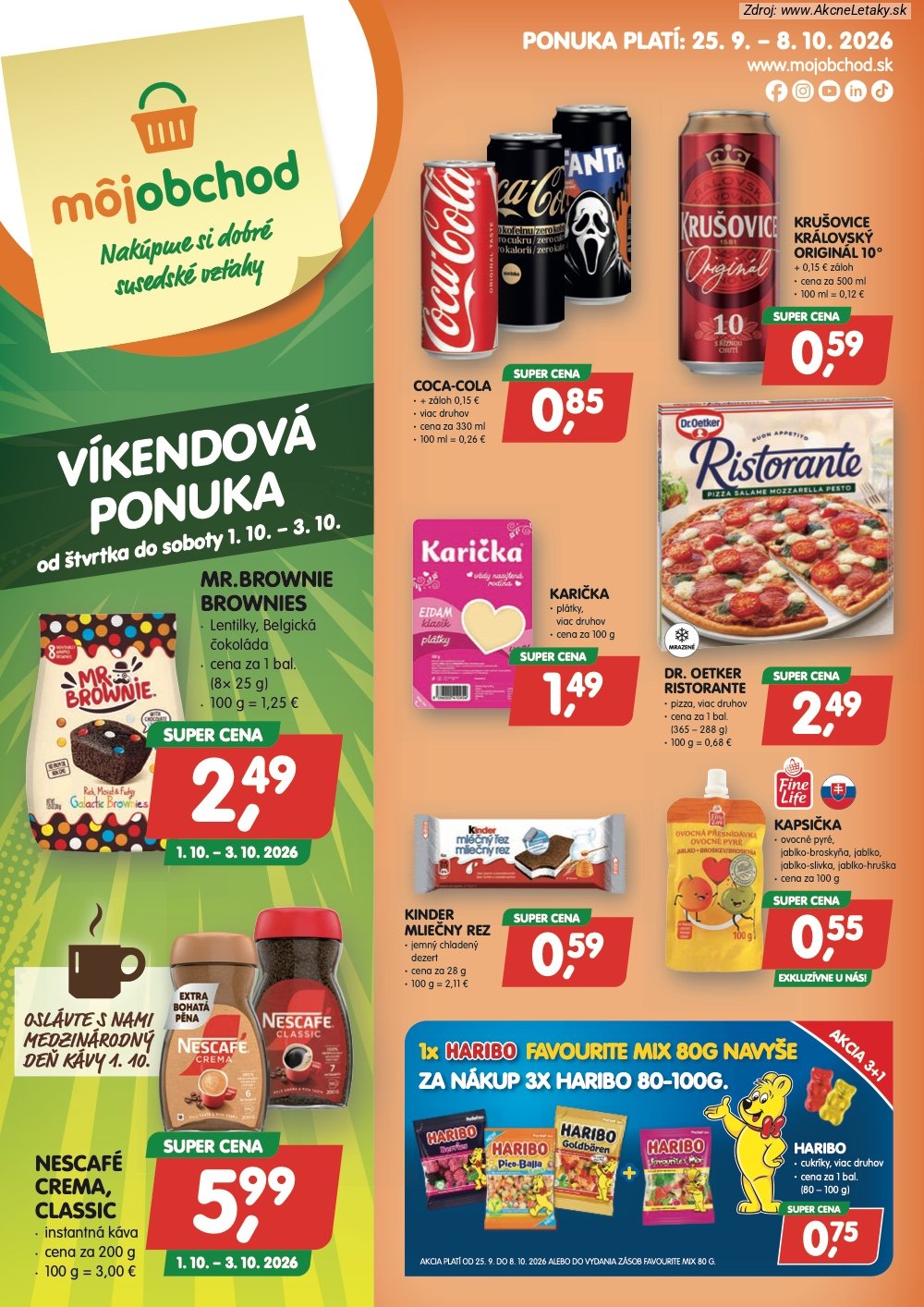 Strana 4 - leták Môj obchod (25. 9. - 8. 10. 2026)