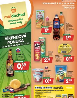 Leták Môj obchod od 9. 10.