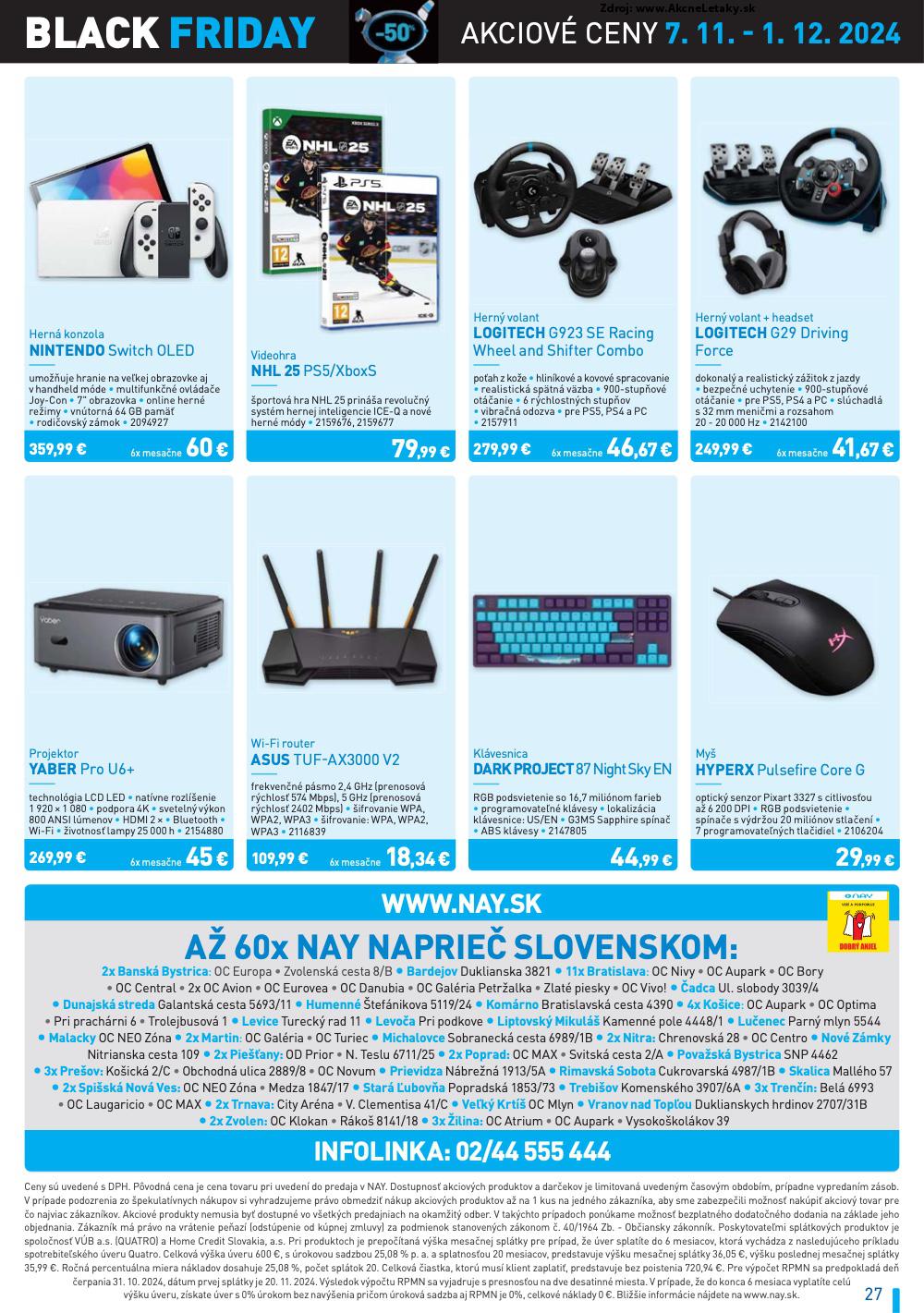 Leták NAY (7. 11. - 4. 12. 2024) - strana 27 z 28