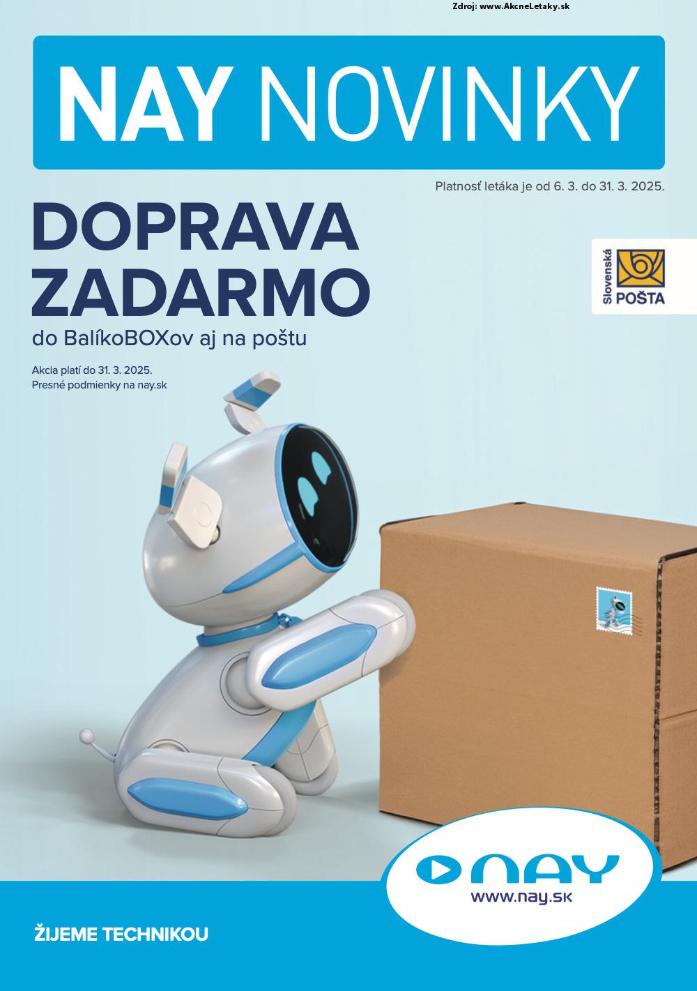 Leták NAY (6. 3. - 31. 3. 2025) - strana 1 z 12