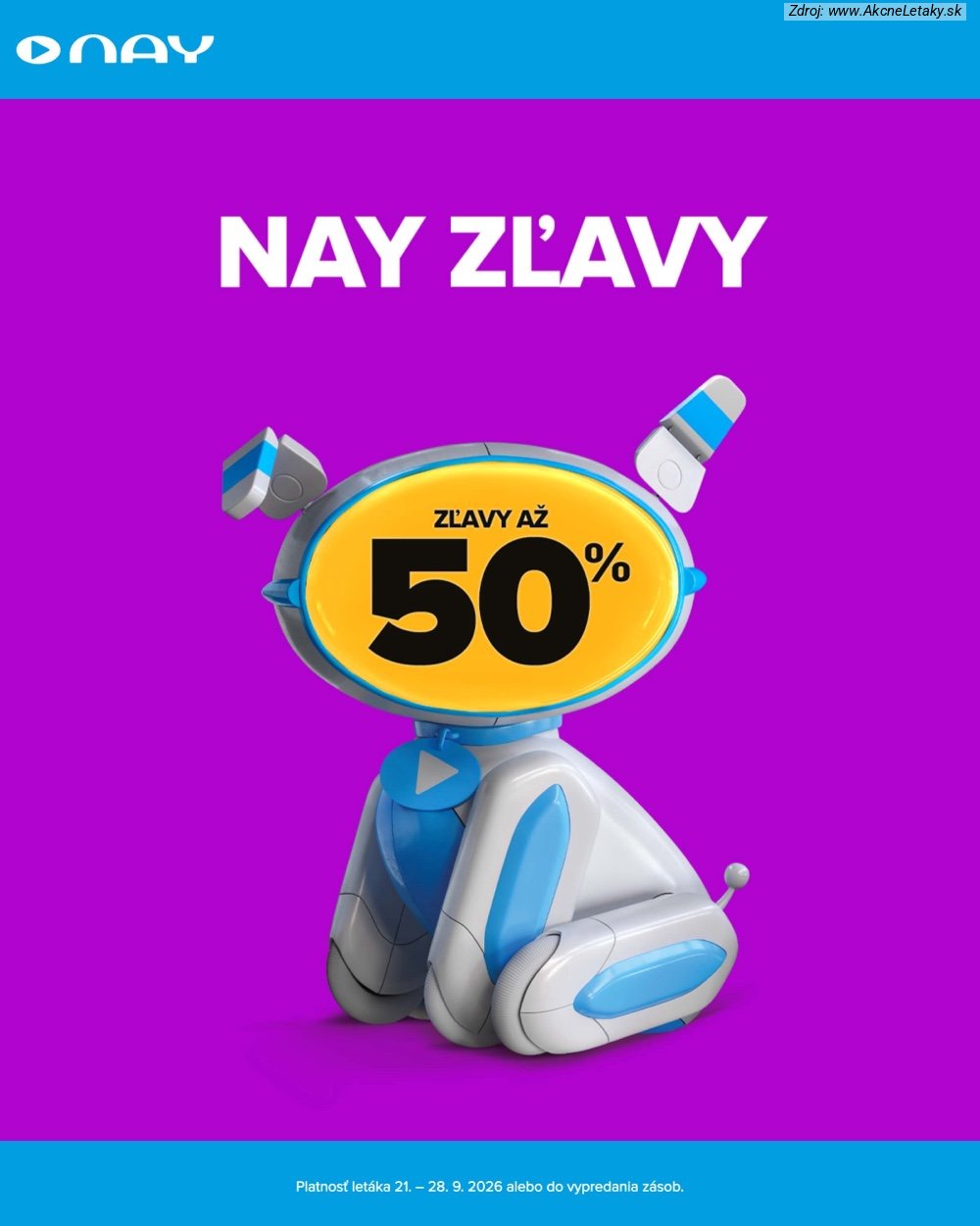 Leták NAY (21. 9. - 28. 9. 2026) - strana 1 z 17