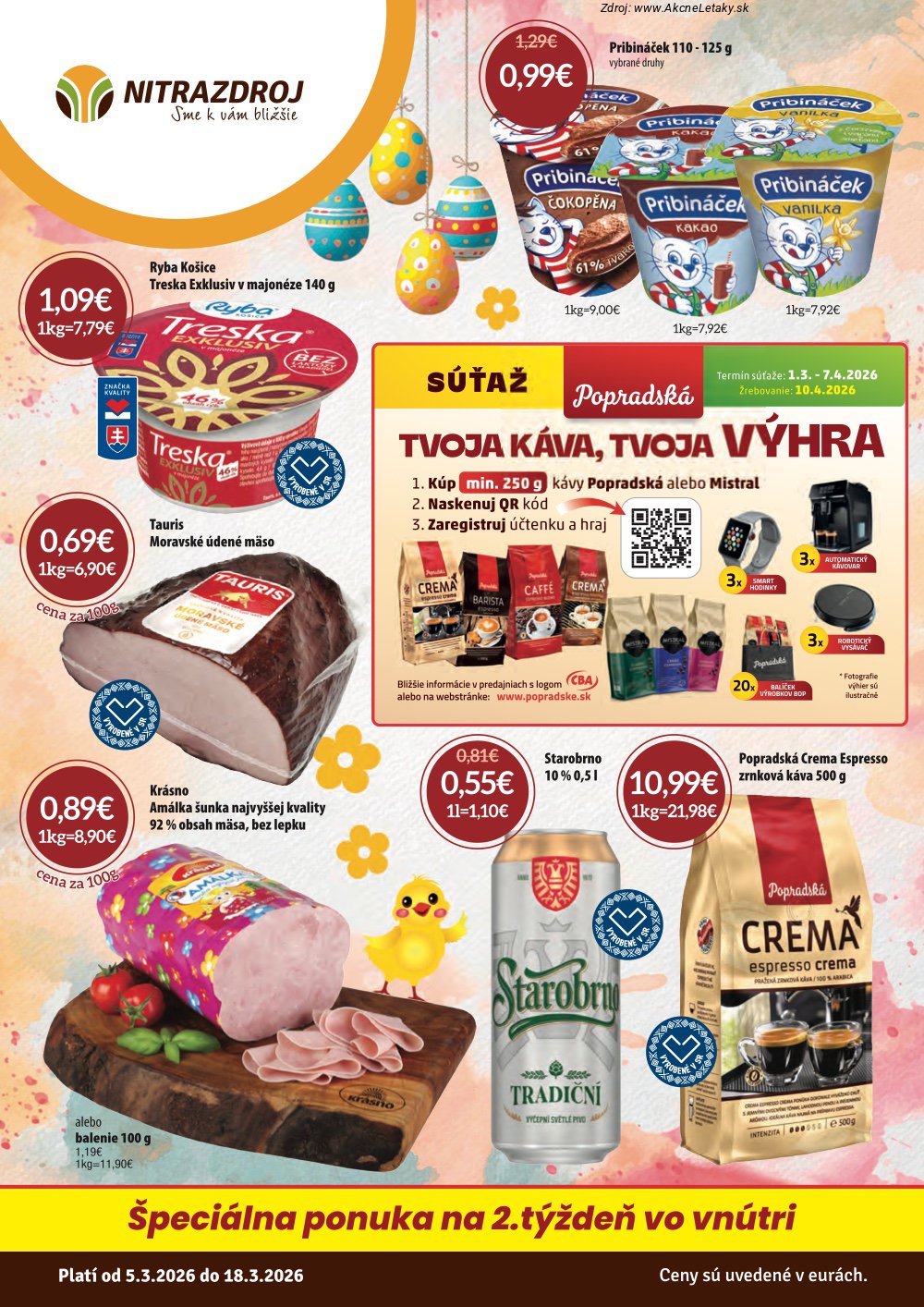 Leták Nitrazdroj (5. 3. - 18. 3. 2026) - strana 1 z 32