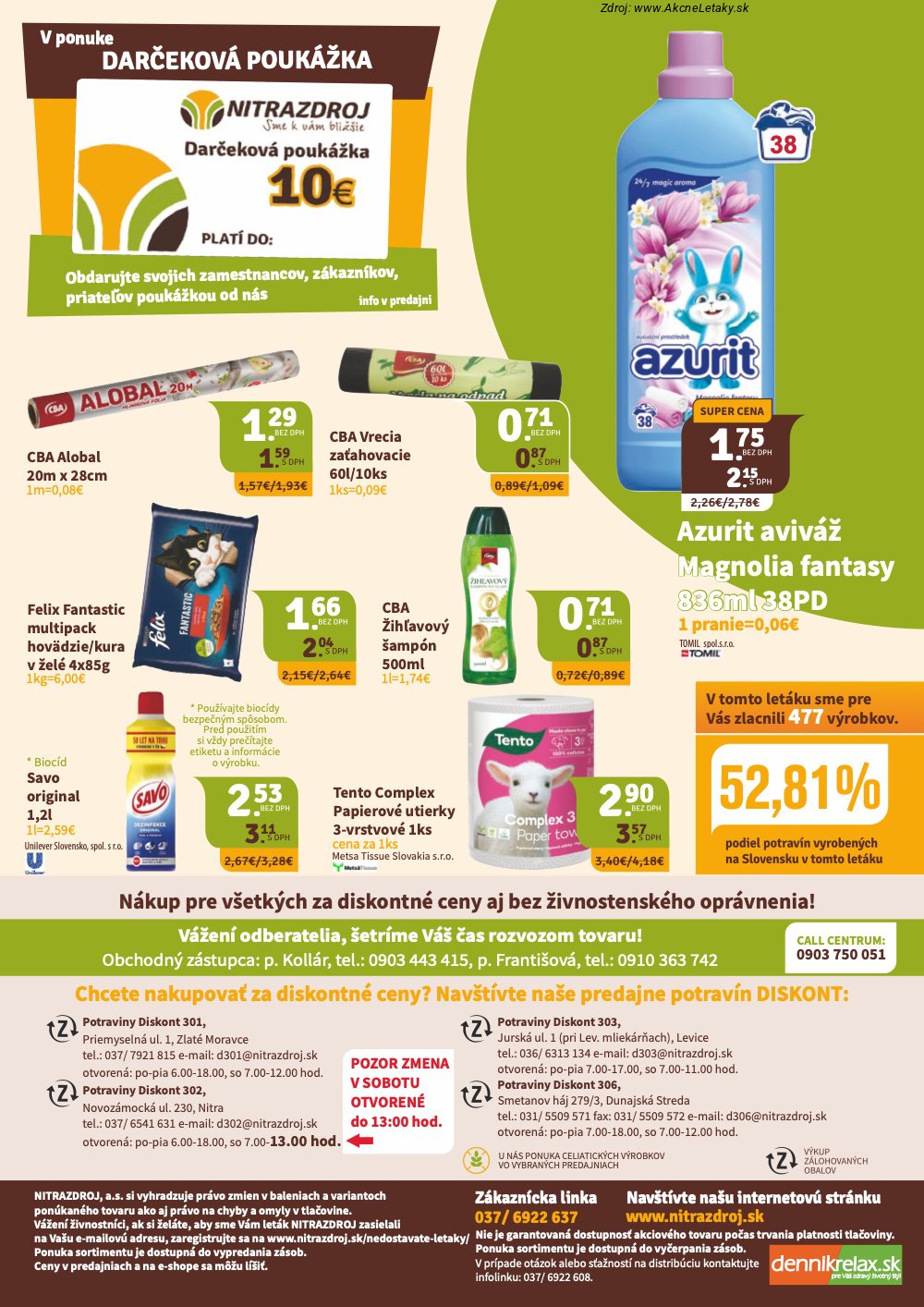 Leták Nitrazdroj (17. 4. - 4. 5. 2026) - strana 8 z 8