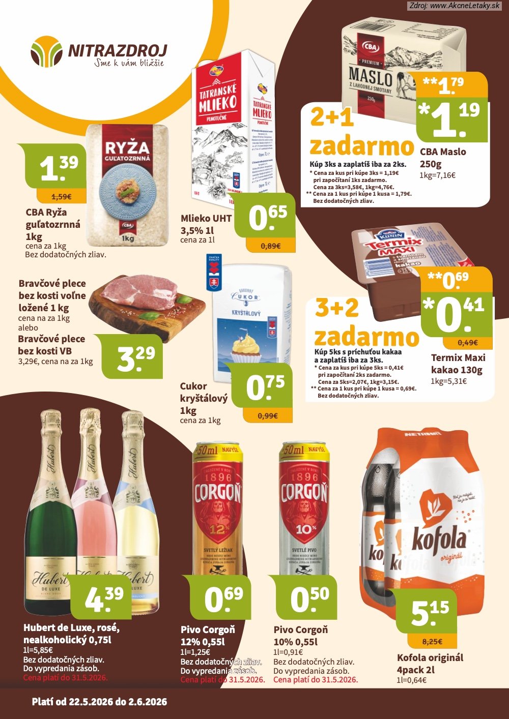 Leták Nitrazdroj (22. 5. - 2. 6. 2026) - strana 1 z 16