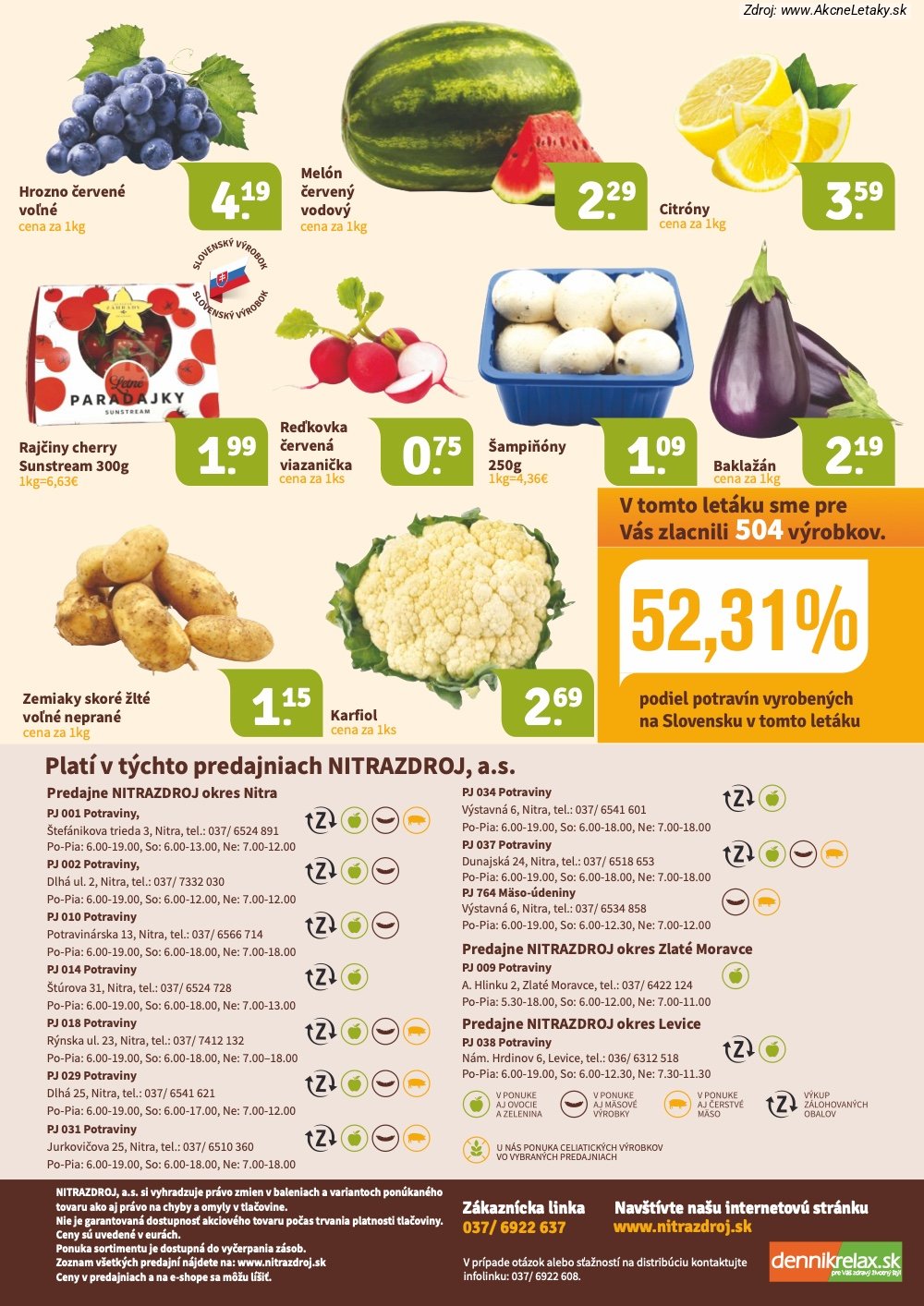 Leták Nitrazdroj (22. 5. - 2. 6. 2026) - strana 16 z 16